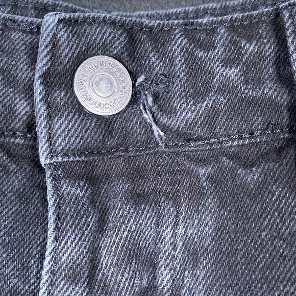 Boohoo Man Mens Jeans Black Button Fly Destroyed Bikercore 100% Cotton 36x33 - Picture 13 of 15